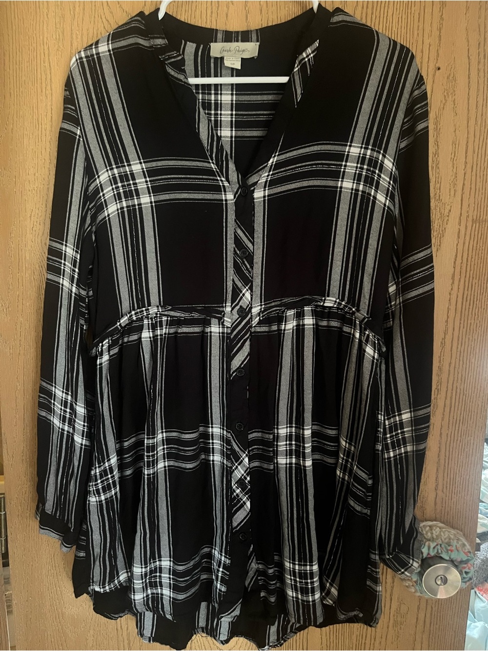 Charlie Paige flannel top S